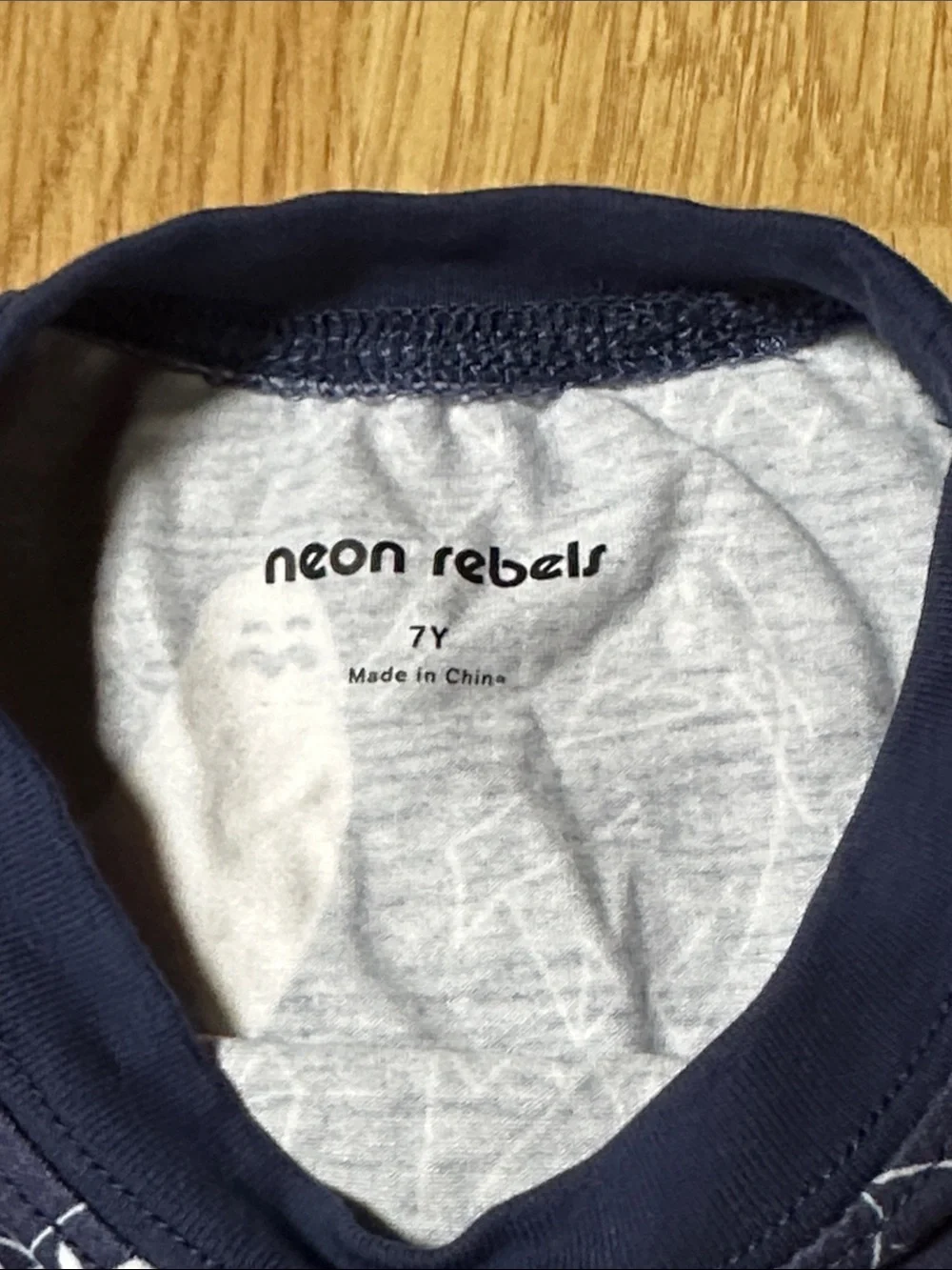 Neon Rebels dark navy blue ghost pajama Halloween 7